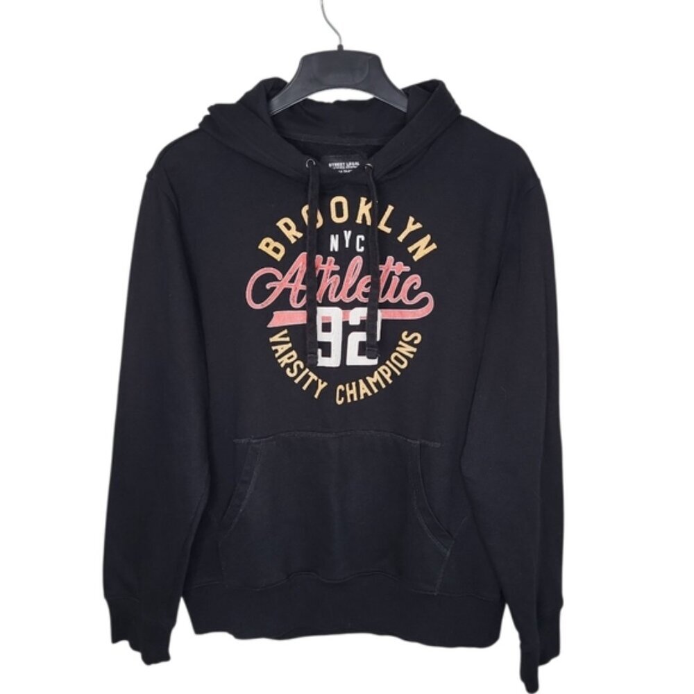 Street Legal Clothing Co. Men's Hoodie Size XL Brooklyn Varsity Champions Black